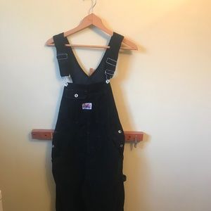 Rare Vintage Black CORDUROY IKEDA Overalls